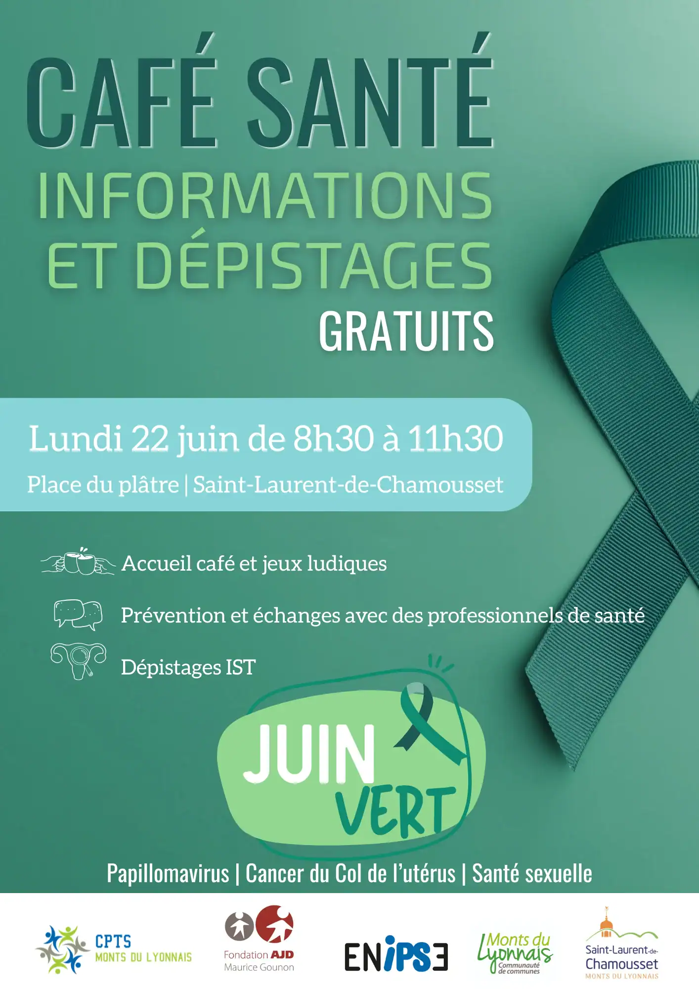 Affiche Juin Vert - CPTS Monts du Lyonnais 